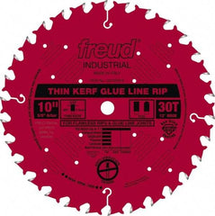 Freud - 10" Diam, 5/8" Arbor Hole Diam, 30 Tooth Wet & Dry Cut Saw Blade - Carbide-Tipped, Standard Round Arbor - Eagle Tool & Supply