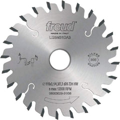 Freud - 180mm Diam, 45mm Arbor Hole Diam, 36 Tooth Wet & Dry Cut Saw Blade - Carbide-Tipped, Standard Round Arbor - Eagle Tool & Supply