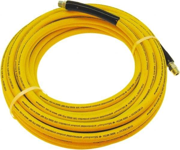 Continental ContiTech - 50' Long, 3/4 Male Rigid x Male Swivel, -20 to 200°F, Nitrile High Temp & High Pressure Hose - 3/4" ID x 1.2" OD, Yellow, 1,000 Max psi - Eagle Tool & Supply