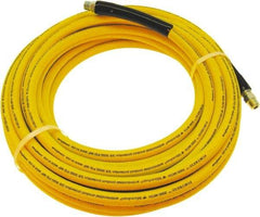 Continental ContiTech - 50' Long, 3/8 Male Rigid x Male Swivel, -20 to 200°F, Nitrile High Temp & High Pressure Hose - 3/8" ID x 3/4" OD, Yellow, 1,000 Max psi - Eagle Tool & Supply