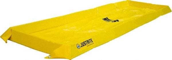 Justrite - 40 Gal Low Wall Berm - 4" High x 2' Wide x 8" Long - Eagle Tool & Supply