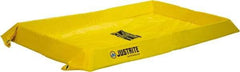 Justrite - 20 Gal Low Wall Berm - 4" High x 2' Wide x 4" Long - Eagle Tool & Supply