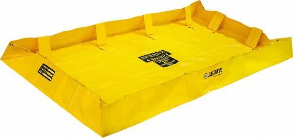 Justrite - 159 Gal Low Wall Berm - 4' Wide x 8" Long - Eagle Tool & Supply