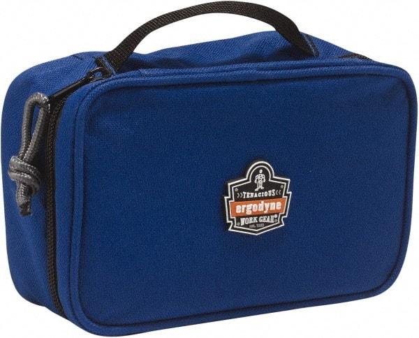 Ergodyne - 1 Pocket Blue Polyester Tool Bag - 7-1/2" Wide x 4-1/2" Deep x 3" High - Eagle Tool & Supply