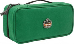 Ergodyne - 1 Pocket Green Polyester Tool Bag - 10" Wide x 4-1/2" Deep x 3" High - Eagle Tool & Supply