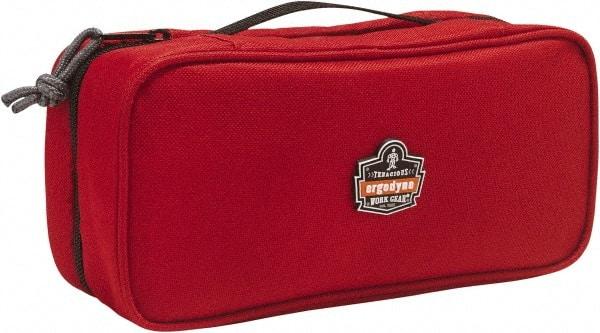 Ergodyne - 1 Pocket Red Polyester Tool Bag - 10" Wide x 4-1/2" Deep x 3" High - Eagle Tool & Supply