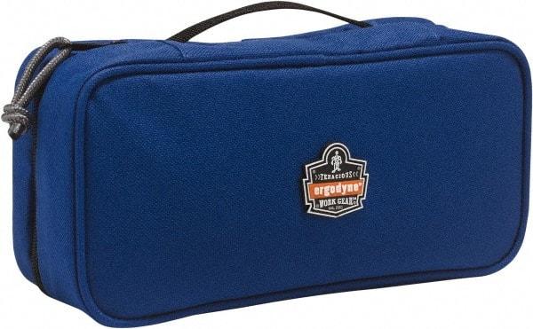 Ergodyne - 1 Pocket Blue Polyester Tool Bag - 10" Wide x 4-1/2" Deep x 3" High - Eagle Tool & Supply