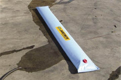 Justrite - 10' Long x 3/4' Wide, PVA Boom/Drain Dam - Light Blue, Use to Stop Contaminated Groundwater From Going Down the Drain - Eagle Tool & Supply