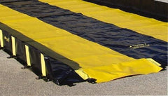 Justrite - 28' Long x 3' Wide, Spill Containment Berm Track Mat - Compatible with Berm - Eagle Tool & Supply