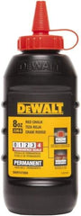 DeWALT - 8 oz Container Chalk Refill - Permanent Red - Eagle Tool & Supply