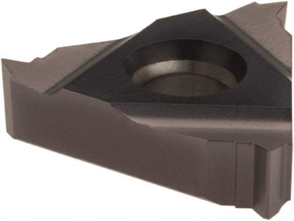 Tool-Flo - 16ER External Right Hand 18 NPT Laydown Threading Insert - Grade AC22, AlTiN Coated Carbide - Eagle Tool & Supply