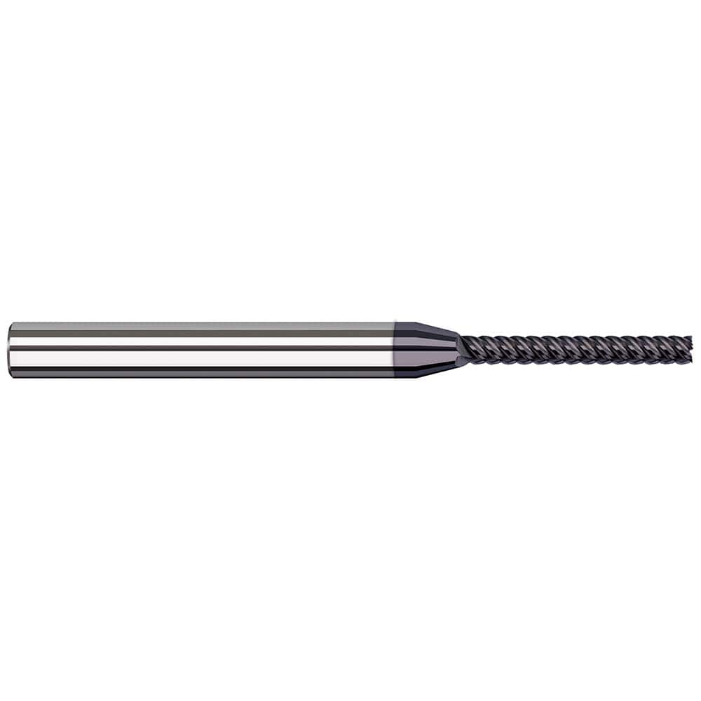 Harvey Tool - Square End Mills; Mill Diameter (Decimal Inch): 0.0800 ; Length of Cut (Decimal Inch): 0.6500 ; Material: Solid Carbide ; Finish/Coating: AlTiN Nano ; Shank Diameter (Inch): 1/8 ; Single or Double End: Single
