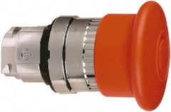 Schneider Electric - 22mm Mount Hole, Extended Mushroom Head, Pushbutton Switch Only - Round, Red Pushbutton, Maintained (MA), Momentary (MO) - Eagle Tool & Supply