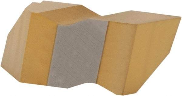 Hertel - ITB3 Grade HC120, Internal/External American Buttress Threading Insert - 8 to 16 TPI Int Pitch, Left Hand Insert, TiN Finish, Carbide - Eagle Tool & Supply