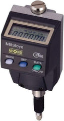 Mitutoyo - 0 to 5.6mm Range, 0.0005" Graduation, Electronic Drop Indicator - Accurate to 0.0008", LCD Display - Eagle Tool & Supply
