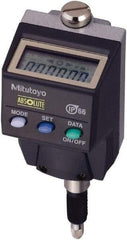 Mitutoyo - 0 to 5.6mm Range, 0.0005 & 0.00005" Graduation, Electronic Drop Indicator - Accurate to 0.00012", LCD Display - Eagle Tool & Supply