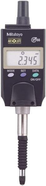 Mitutoyo - 0 to 12.7mm Range, 0.0005 & 0.00005" Graduation, Electronic Drop Indicator - Includes NIST Traceability Certification - Eagle Tool & Supply