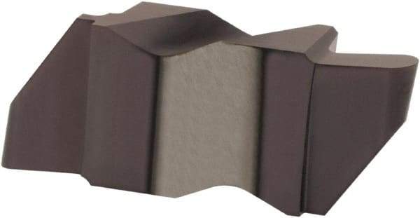 Hertel - 3031IR Grade HC225, 1.57mm Cutting Width Carbide Grooving Insert - 3.18mm Max Depth of Cut, Left Hand, 0.031" Corner Radius, TiAlN Finish - Eagle Tool & Supply
