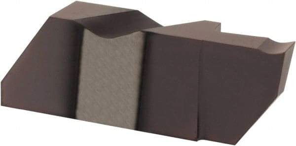 Hertel - 3125IFD K Grade HC215, 3.18mm Cutting Width Carbide Grooving Insert - 1/4" Max Depth of Cut, Right Hand, TiAlN Finish - Eagle Tool & Supply