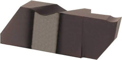 Hertel - 3125IFD K Grade HC215, 3.18mm Cutting Width Carbide Grooving Insert - 1/4" Max Depth of Cut, Right Hand, TiAlN Finish - Eagle Tool & Supply
