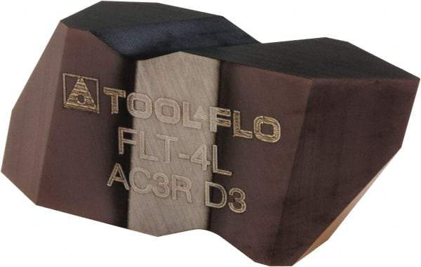Tool-Flo - FLTB2 Grade AC3, Internal/External 60° V Threading Insert - 4 to 20 TPI Ext Pitch, 4 to 12 TPI Int Pitch, Right Hand Insert, AlTiN Finish, Carbide - Eagle Tool & Supply