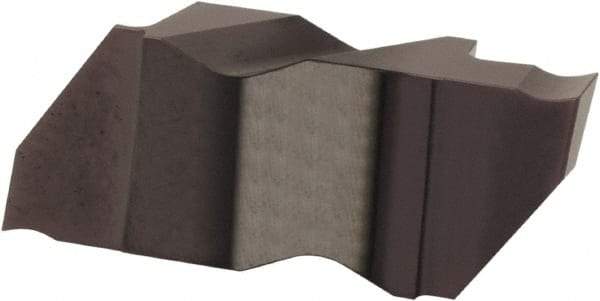 Hertel - 3125IF K Grade HC215, 3.18mm Cutting Width Carbide Grooving Insert - 0.18" Max Depth of Cut, Left Hand, TiAlN Finish - Eagle Tool & Supply