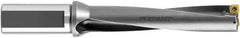 Komet - 5.709" Max Drill Depth, 5xD, 28.2mm Diam, Indexable Insert Drill - 2 Inserts, 1-1/4" Shank Diam, Straight Shank - Eagle Tool & Supply