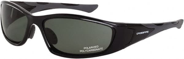CrossFire - Blue Mirror Lenses, Framed Polarized Glasses - Eagle Tool & Supply