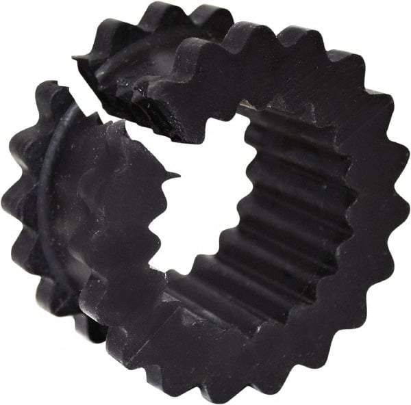 TB Wood's - 4 One Piece Split Flexible Coupling Sleeve - 2-5/16" OD, 1-1/4" OAL, Neoprene, Order 2 Hubs with Same OD & 1 Insert for Complete Coupling - Eagle Tool & Supply