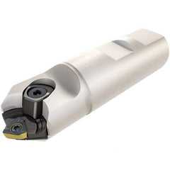Iscar - Multimaster 0.984" Stepped Shank Milling Tip Insert Holder & Shank - 0.941" Neck Diam, T15 Neck Thread, 5.315" OAL, Steel MM S-A Tool Holder - Eagle Tool & Supply