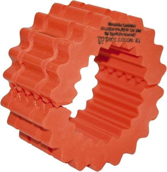 TB Wood's - 11 Two Piece Flexible Coupling Sleeve - 8-3/16" OD, 4" OAL, Hytrel, Order 2 Hubs with Same OD & 1 Insert for Complete Coupling - Eagle Tool & Supply