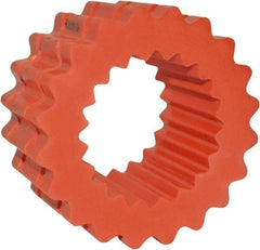 TB Wood's - 6 One Piece Solid Flexible Coupling Sleeve - 3-3/4" OD, 1-7/8" OAL, Hytrel, Order 2 Hubs with Same OD & 1 Insert for Complete Coupling - Eagle Tool & Supply