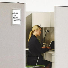 Quartet - 7" High x 11" Wide Total Erase  Laminate Dry Erase Board - Plastic Frame, 1" Deep, Includes Accessory Tray/Rail & One Chisel-Tip Dry-Erase Marker & Mounting Kit - Eagle Tool & Supply