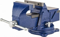 Wilton - 6" Jaw Width, 6" Opening Capacity, 3" Throat Depth, Steel Swivel Bench Vise - Bolt Down Base Attachment - Eagle Tool & Supply