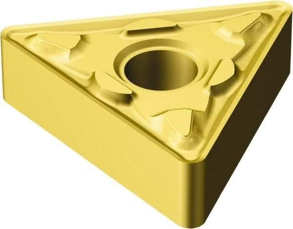 Sandvik Coromant - TNMG333 MM Grade 2015 Carbide Turning Insert - 60° Triangle, 3/8" Inscr Circle, 3/16" Thick, 3/64" Corner Radius - Eagle Tool & Supply