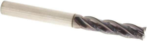 Sumitomo - 12mm, 48mm LOC, 12mm Shank Diam, 100mm OAL, 4 Flute, Solid Carbide Square End Mill - Single End, TIAlCrN Finish, Spiral Flute, 30° Helix, Centercutting, Right Hand Cut, Right Hand Flute - Eagle Tool & Supply