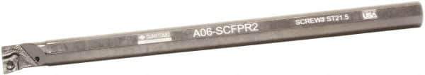 Sumitomo - 1.2" Min Bore Diam, 12" OAL, 1" Shank Diam, A-SCFP Indexable Boring Bar - CPMT 32.52 Insert, Screw Holding Method - Eagle Tool & Supply