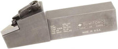 Sumitomo - MVJN, Right Hand Cut, -3° Lead Angle, 1" Shank Height x 1" Shank Width, Negative Rake Indexable Turning Toolholder - 6" OAL, VNMG 332 Insert Compatibility, Series Multi-Option - Eagle Tool & Supply