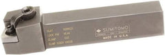 Sumitomo - MSRN, Right Hand Cut, 15° Lead Angle, 1" Shank Height x 1" Shank Width, Positive Rake Indexable Turning Toolholder - 6" OAL, SNMG 432 Insert Compatibility, Series Multi-Option - Eagle Tool & Supply