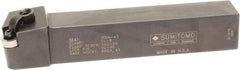 Sumitomo - MRGN, Right Hand Cut, 3/4" Shank Height x 3/4" Shank Width, Negative Rake Indexable Turning Toolholder - 4-1/2" OAL, RNMG 43 Insert Compatibility, Series Multi-Option - Eagle Tool & Supply