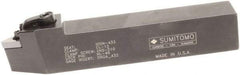 Sumitomo - MDPN, Neutral Cut, 27.5° Lead Angle, 1" Shank Height x 1" Shank Width, Negative Rake Indexable Turning Toolholder - 6" OAL, DNMG 432 Insert Compatibility, Series Multi-Option - Eagle Tool & Supply