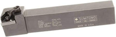 Sumitomo - MTGN, Right Hand Cut, 0° Lead Angle, 1" Shank Height x 1" Shank Width, Negative Rake Indexable Turning Toolholder - 6" OAL, TNMG 432 Insert Compatibility, Series Multi-Option - Eagle Tool & Supply