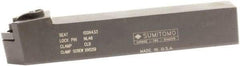 Sumitomo - MSDN, Neutral Cut, 45° Lead Angle, 1" Shank Height x 1" Shank Width, Negative Rake Indexable Turning Toolholder - 6" OAL, SNMG 43 Insert Compatibility, Series Multi-Option - Eagle Tool & Supply