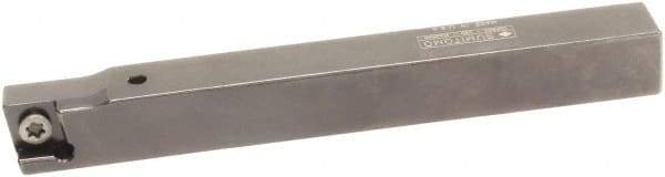 Sumitomo - SCAC, Left Hand Cut, 0° Lead Angle, 3/8" Shank Height x 3/8" Shank Width, Neutral Rake Indexable Turning Toolholder - 4-1/2" OAL, CC.. 21.51 Insert Compatibility, Series Screw Lock - Eagle Tool & Supply