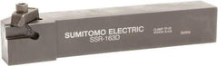 Sumitomo - SS, External, Right Hand, 0.14" Max Depth of Cut, Indexable Grooving Tool Holder - SG 2 Insert Compatibility, 5/8" Shank Height, 5/8" Shank Width, 4-1/2" OAL - Eagle Tool & Supply