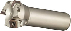 Sumitomo - 80mm Cut Diam, 32mm Shank Diam, 120mm OAL, Indexable Square Shoulder End Mill - SOMT Inserts, Cylindrical Shank, 90° Lead Angle, Through Coolant, Series WaveMill - Eagle Tool & Supply