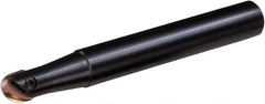 Sumitomo - 1" Cut Diam, 0.736" Max Depth of Cut, 1-1/4" Shank Diam, 4.793" OAL, Indexable Ball Nose End Mill - 2.5117" Head Length, Straight Shank, WBMF Toolholder, ZPGU4S Insert - Eagle Tool & Supply