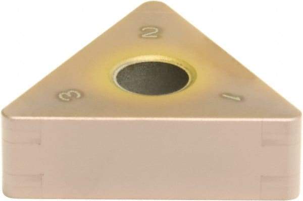 Sumitomo - 6NC-TNGA332 Grade BNC100 PCBN Turning Insert - TiCN Finish, 60° Triangle, 3/8" Inscr Circle, 3/16" Thick, 1/32" Corner Radius - Eagle Tool & Supply
