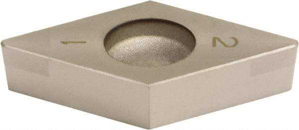 Sumitomo - 2NC-DCGA32.51 LS Grade BNC200 PCBN Turning Insert - TiN Finish, 55° Diamond, 3/8" Inscr Circle, 5/32" Thick, 1/64" Corner Radius - Eagle Tool & Supply