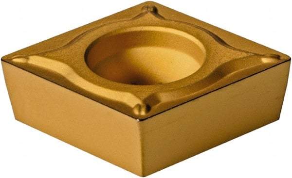 Sumitomo - CCMT431 ESU Grade AC820P Carbide Turning Insert - Al2O3 Finish, 80° Diamond, 1/2" Inscr Circle, 3/16" Thick, 1/64" Corner Radius - Eagle Tool & Supply